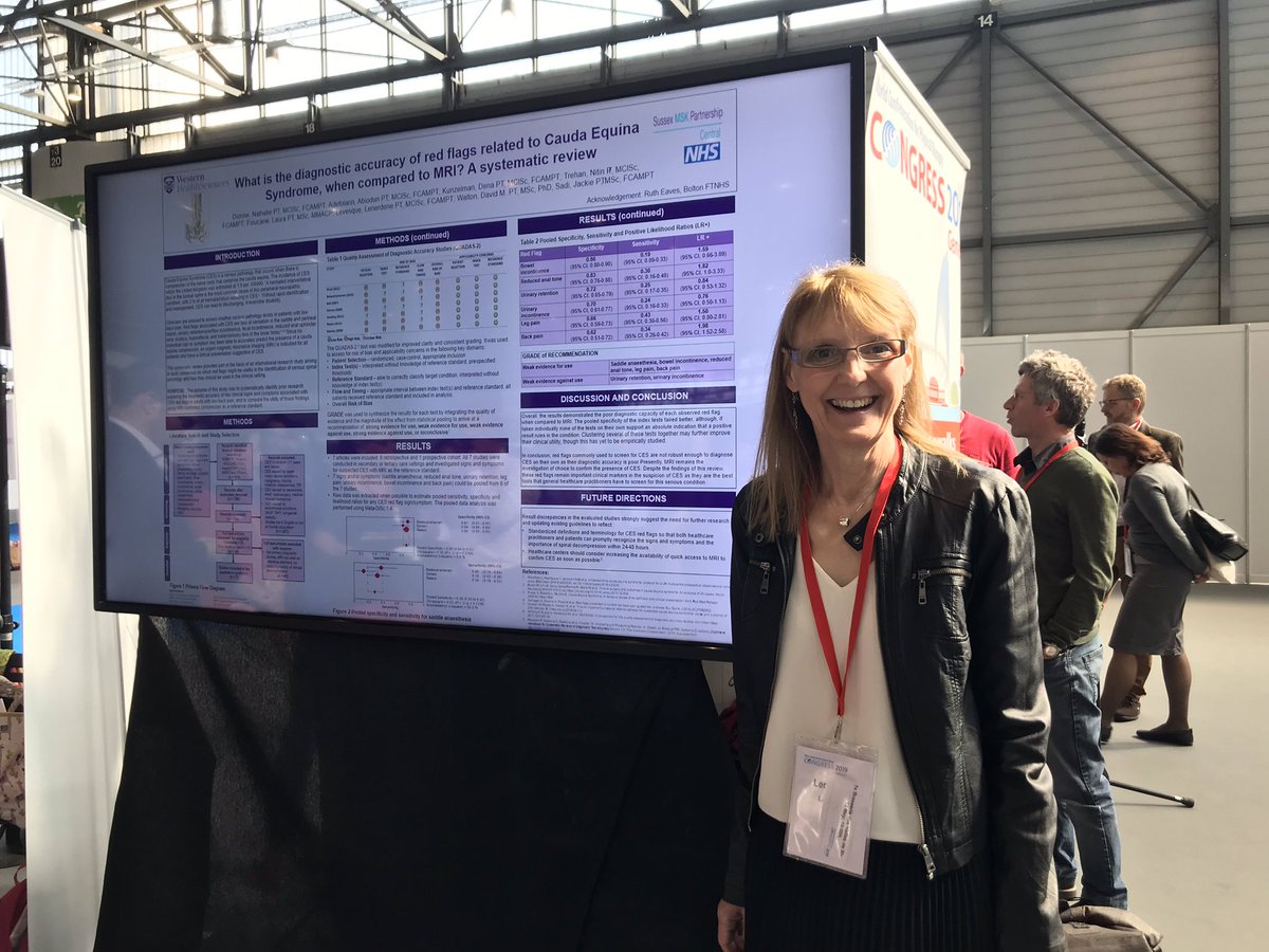 LaurafinucaneB's tweet photo. Great virtual poster presentation by @lenerdene on CES SR , part of @IFOMPT international serious pathology framework great team work @JackieSadi &amp; accepted 4 publication in musculoskeletal science &amp; practice #WCPT19 @sue_greenhalgh @Mercephysio @SussexMSK https://t.co/xSdhotsHcJ