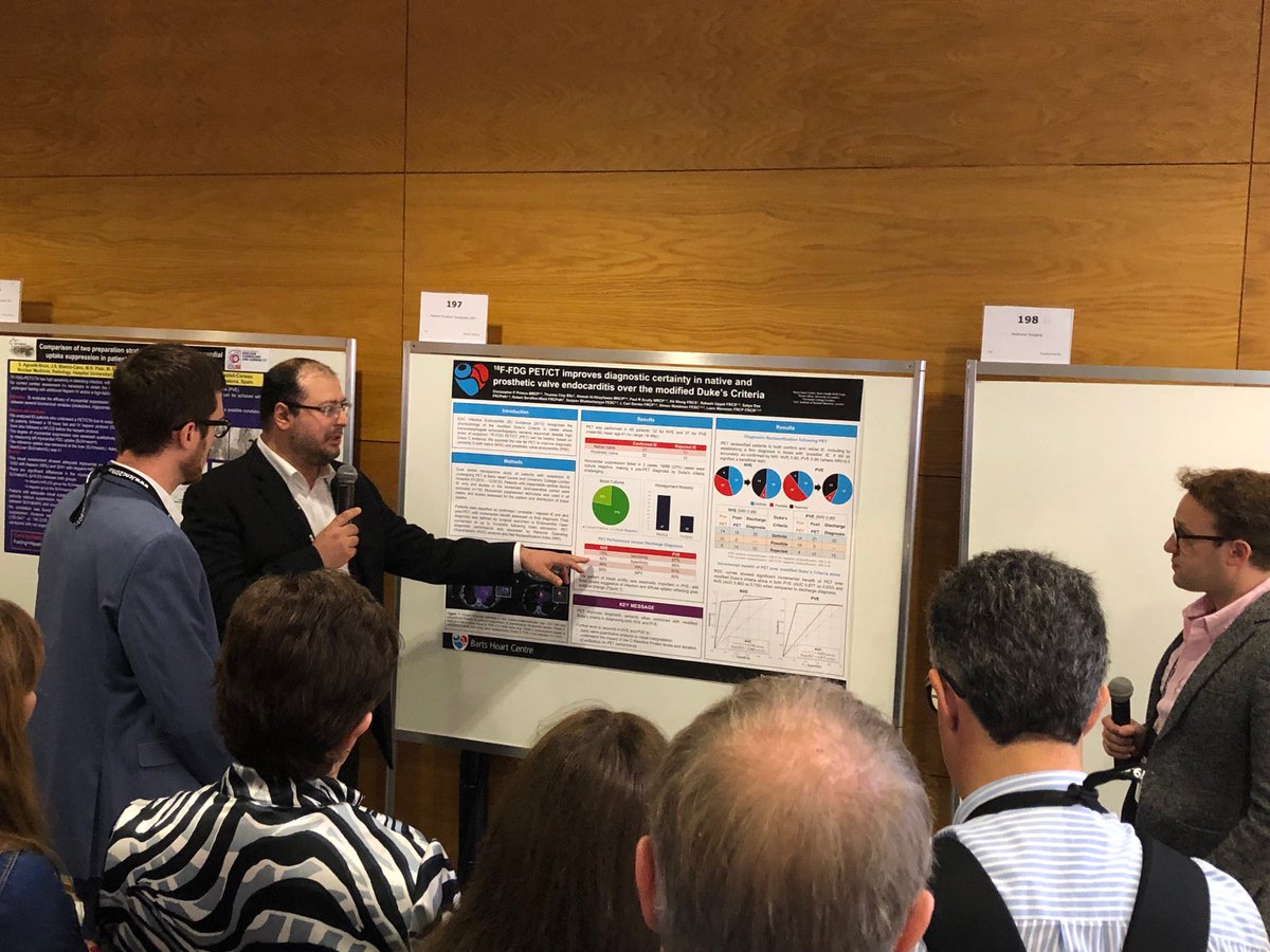 ahmsolmd's tweet photo. @almallahmo moderating poster session with numerous posters in research #cardiacpet diagnosing valve endocarditis. #cardiotwitter @HMethodistCV @HMethodistMD @WilliamZoghbi @ChamsiPash #ICNC2019 https://t.co/q9agciIMUJ