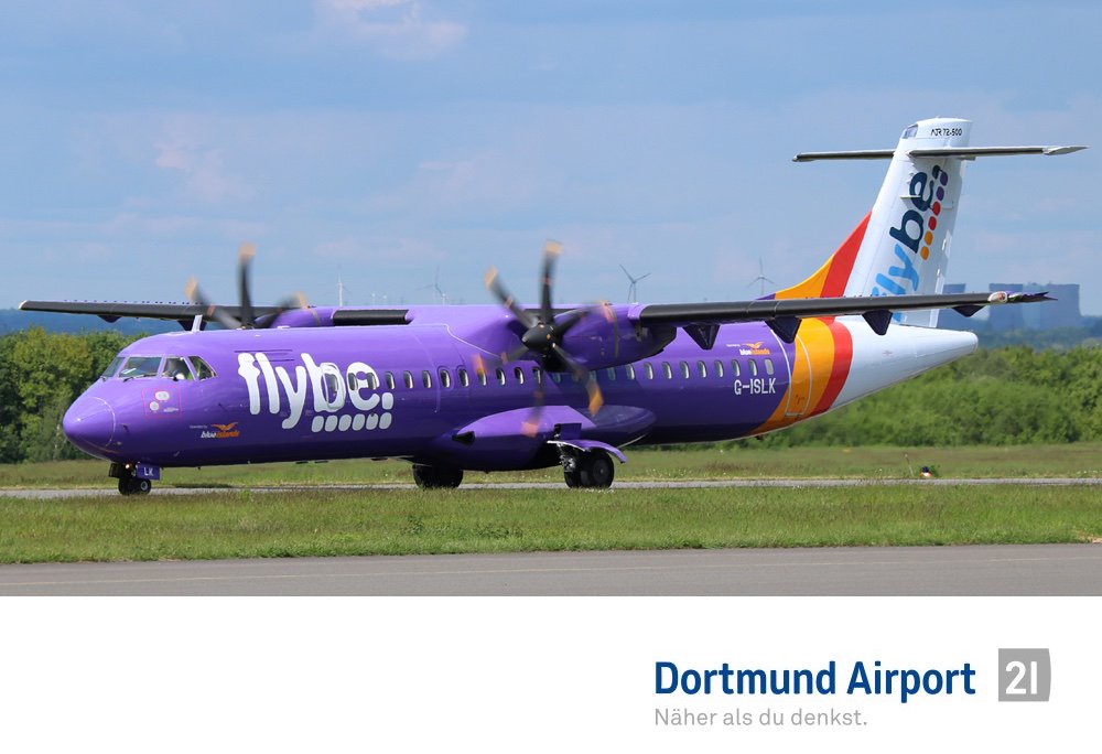 DortmundAirport's tweet photo. #dtmAirportlife
Gestern hatten wir eine #ATR 72-500 der #BlueIslands zu Gast, die für #flybe eingesetzt wird und deren Lackierung trägt. Grund des Besuchs war ein #Charterflug zur britischen Kanalinsel #Jersey. ✈👍 https://t.co/s2CFZ3OsxP