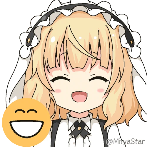 Skype絵文字 にっこりシャロちゃん?&チノちゃん? 