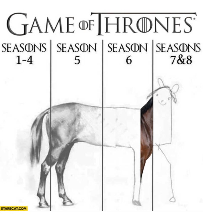 laurabvla's tweet photo. this sums up the new season of GOT https://t.co/nFNxTrThen