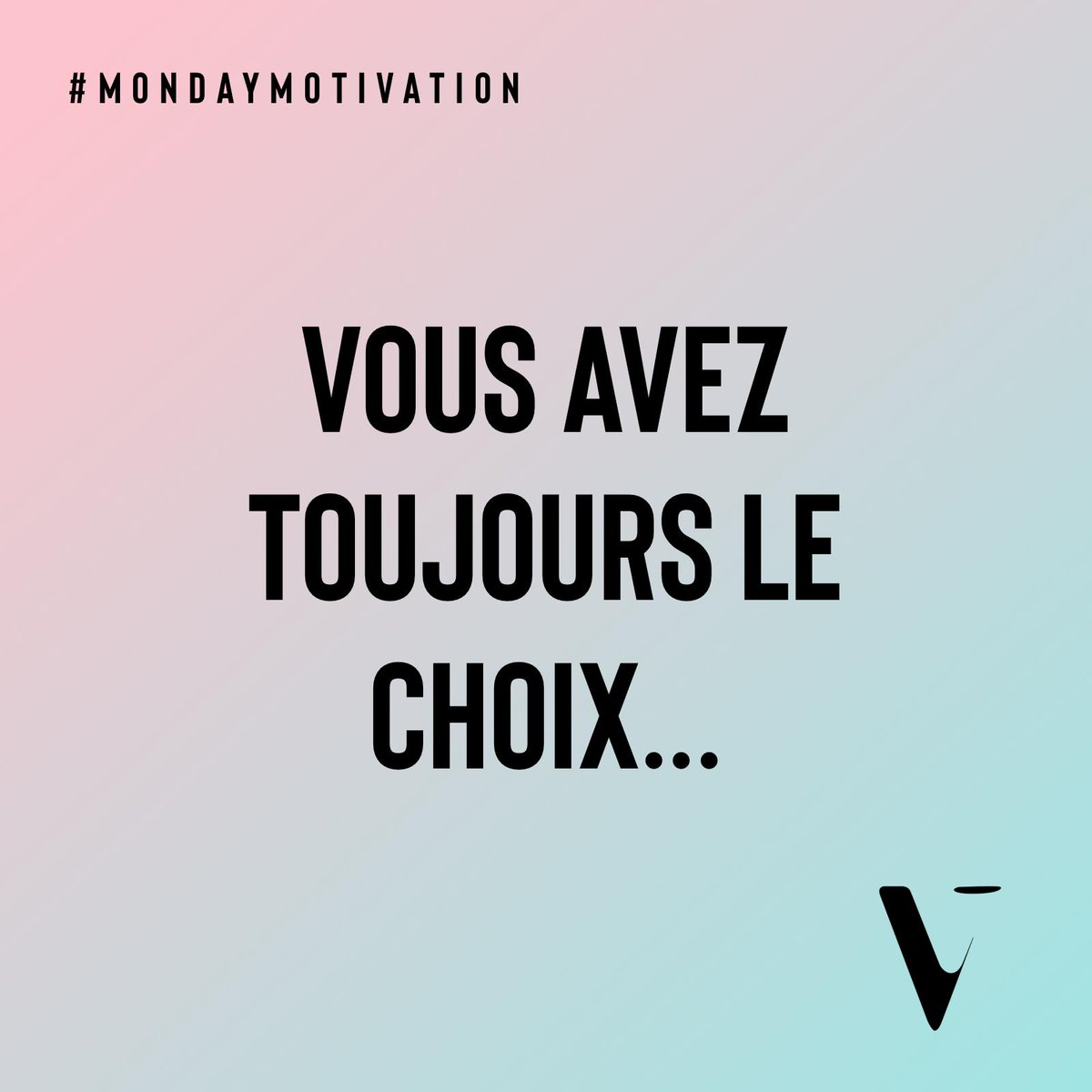 _MyVictories's tweet photo. #mondaymotivation
Il est souvent difficile de choisir, mais nous avons toujours le choix !
Vous avez le choix de ne rien faire, de ne rien tenter ..... et vous avez aussi le choix de faire, de vous lancer, d'oser ! N'attendez plus.... #victories, vos défis, vos victoires ! https://t.co/nLmre5tJ4Q