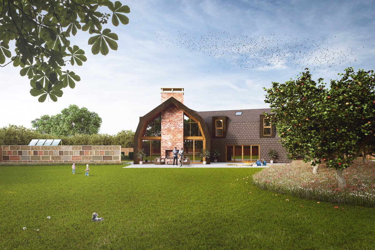 What do you think our #ArchitecturalAssistant Lee  and our #Director Kris' current #project which is due to start #construction soon? This project was a real #planningvictory and will be a #zerocarbon #familyhome in #Lincolnshire 
#Architecture 
#Architecturaltechnology
#design