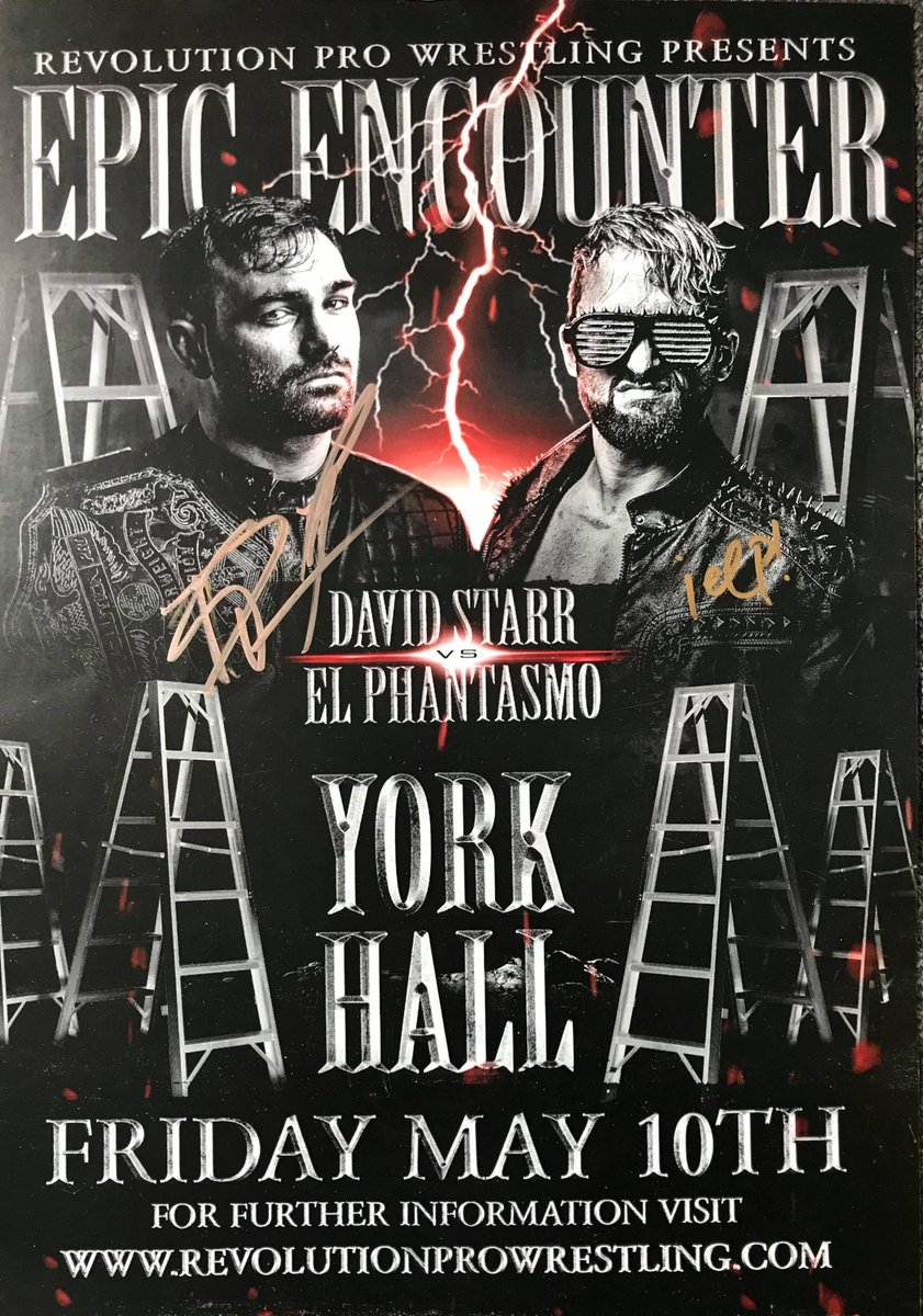 ShopRevPro's tweet photo. Signed Epic Encounter 2019 A3 Posters
- David Starr vs El Phantasmo
- Suzuki Gun vs Aussie Open
Now Available!
Grab a piece of history before they are gone!
https://t.co/KKPLg411Cd
#ShopRevPro #NJPW #BOSJ26 https://t.co/lam2sp6Pbt