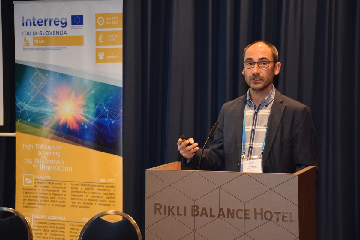 prjTRAIN's tweet photo. Miguel Mano, Group Leader of Functional Genomics and RNA-based Therapeutics laboratory Center for Neuroscience & Cell Biology, Coimbra University, Portugal, gave the lecture "Exploring high-content screening as a functional genomics tool in biomedicine" #TRAINForInnovation https://t.co/wGjXGdQaKB