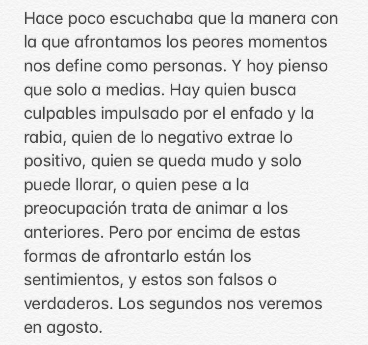 Permitidme esta reflexión escrita. ⚪️💚