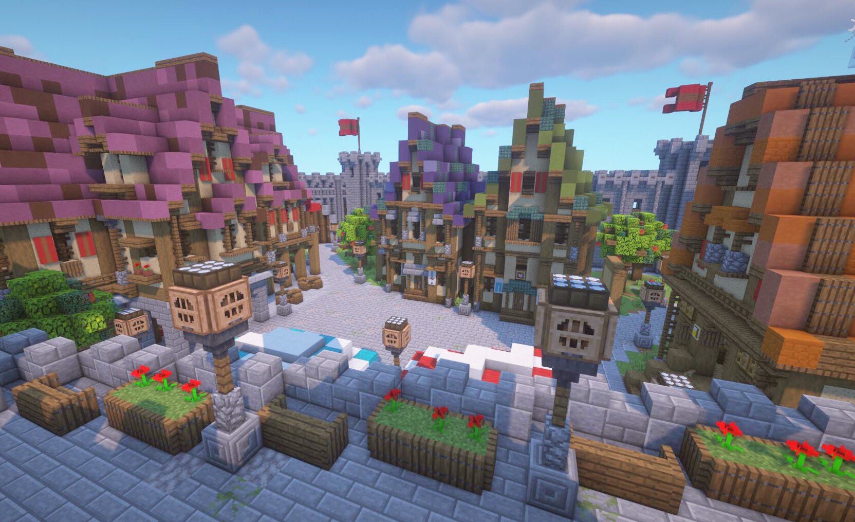 雨栗 さんちゃんく 製作中の配布map コマンド作業がメインだから建築はオマケ程度だけど とりあえず街はこんな雰囲気 T Co Nykntxkyzg Twitter