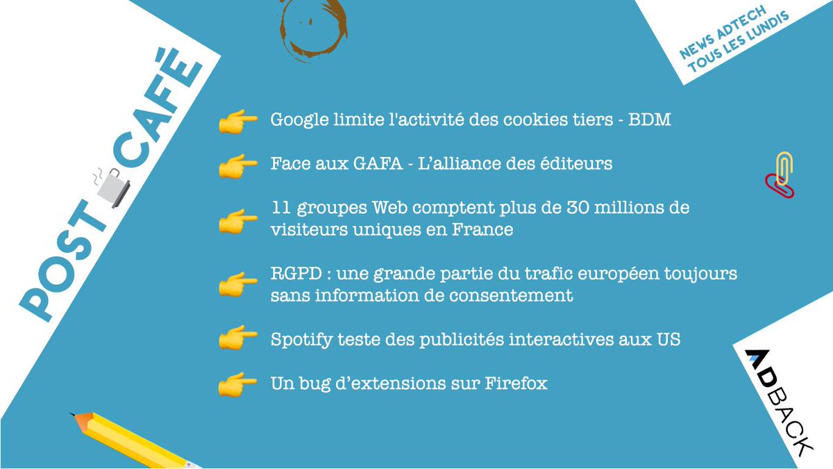 [#PostCafe] Il est temps de vous mettre à jour sur les news ! 
Au menu, <a href="/Google/">Google</a>, <a href="/firefox/">Firefox 🔥</a> et des problèmes sur le #RGPD pour ce Post Café de ce 13 mai 2019 !

Lien des articles 👉 bit.ly/2VhJJY0