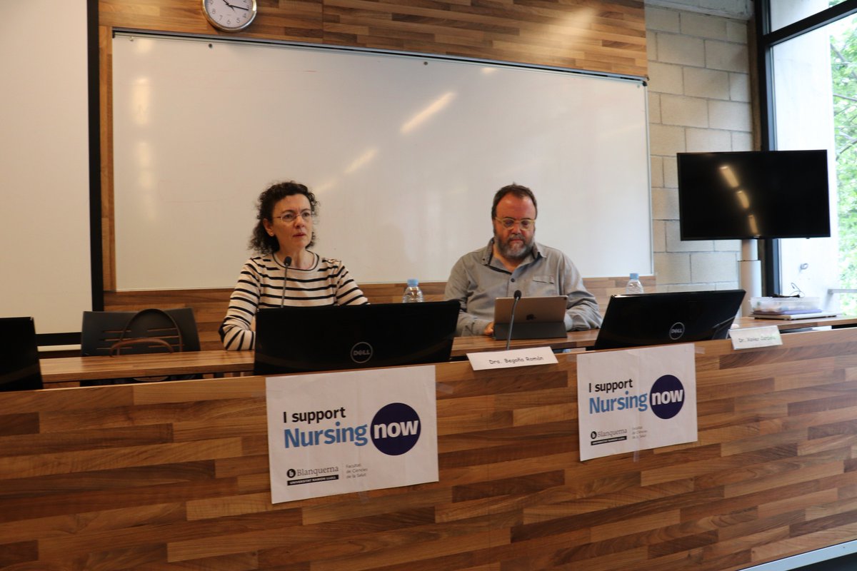 BlanquernaFCS's tweet image. Moltes gràcies a la Dra. Begoña Román per haver participat en la celebració del Dia Internacional de la #Infermeria 👩‍⚕️ a @BlanquernaFCS 
Magnífica ponència sobre la crisi del tenir cura en la societat actual👏
#DiaInternacionaldelaEnfermeria #OrgullBlanquerna
