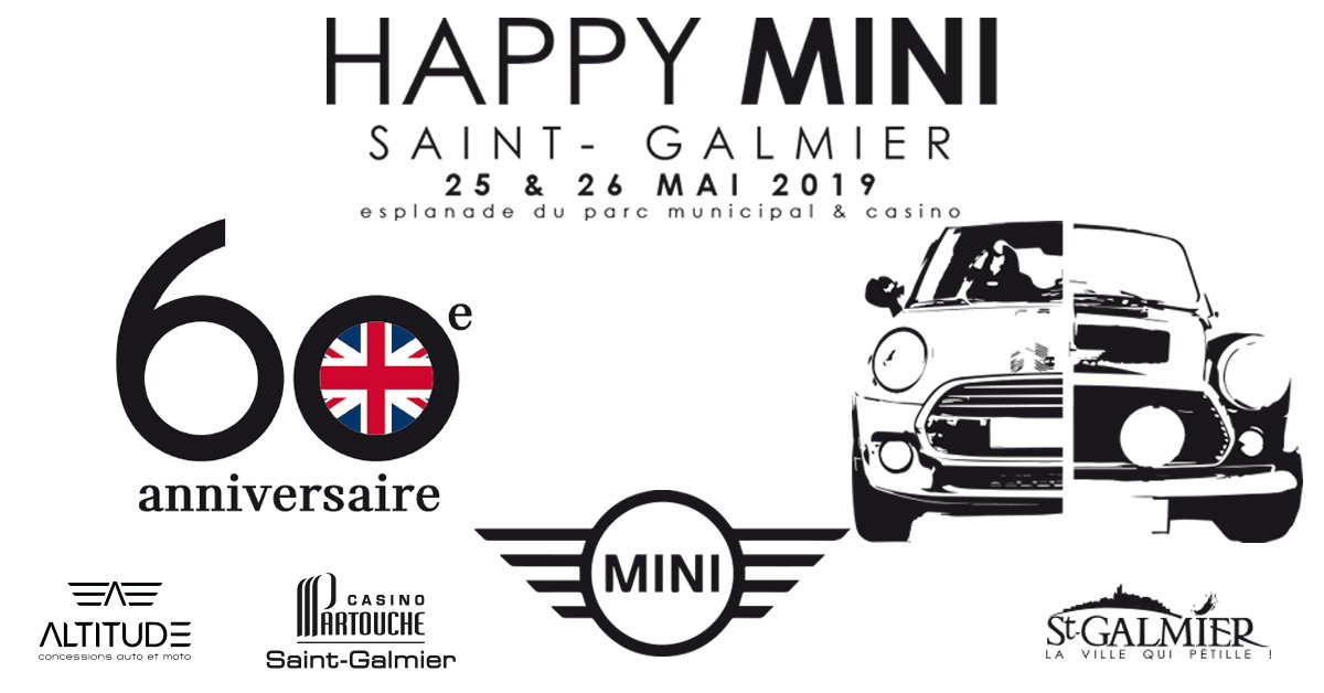 --- HAPPY MINI ---
Venez fêter les 60 ans de cette voiture emblématique avec nous les 25 et 26 mai prochains ! 

#mini #happymini #austinmini #minibmw #bmwmini #voiture #60ansmini #60yearsmini #mini60years #saintgalmier #minifrance #altitudebmw #casinopartouche