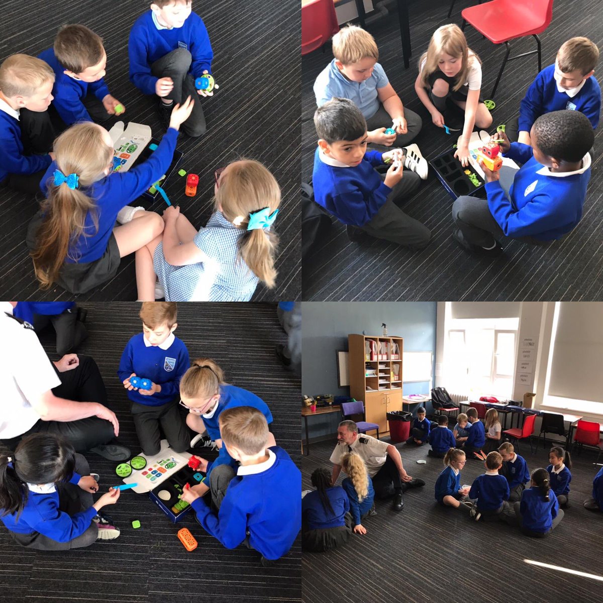 CadderPrimary's tweet image. We’ve been building robots and using @RoboWunderkind to programme our animals on a tablet using code #computingscience #digitallearning #NDLW19