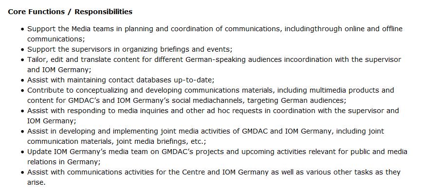PopulationEU's tweet image. The @IOM_GMDAC is looking for a Communications #Intern to start ASAP. This position is located in Berlin and the intern will assist with ongoing work on the #MigrationDataPortal and other projects or activities of GMDAC and IOM. population-europe.eu/study-and-care…