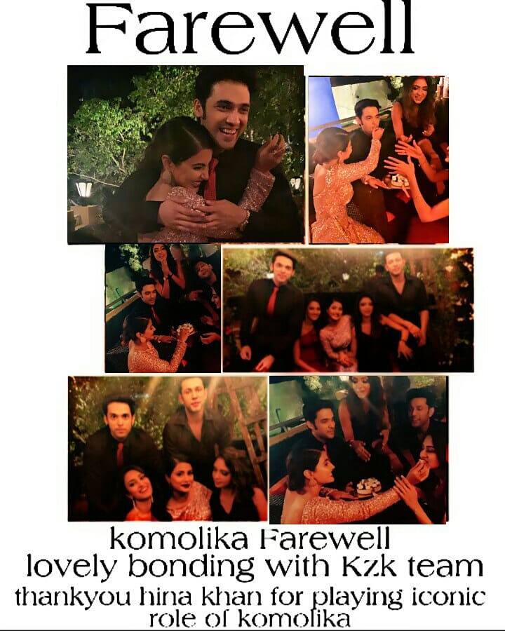eyemaryamchs's tweet photo. Komolika Last Farewell โ
Kinda beautiful memories & hearty moments โค wd team kzk.Lots of ^love^Fun^concern^respect
Thankyou @ektaravikapoor
#Parthsamthaan #Ericafernandas
@PoojaBanerjee08 for this lovely gesture โก respect๐
@eyehinakhan #Hinakhan #KasautiiZindagiiKay https://t.co/wwRElOMIke