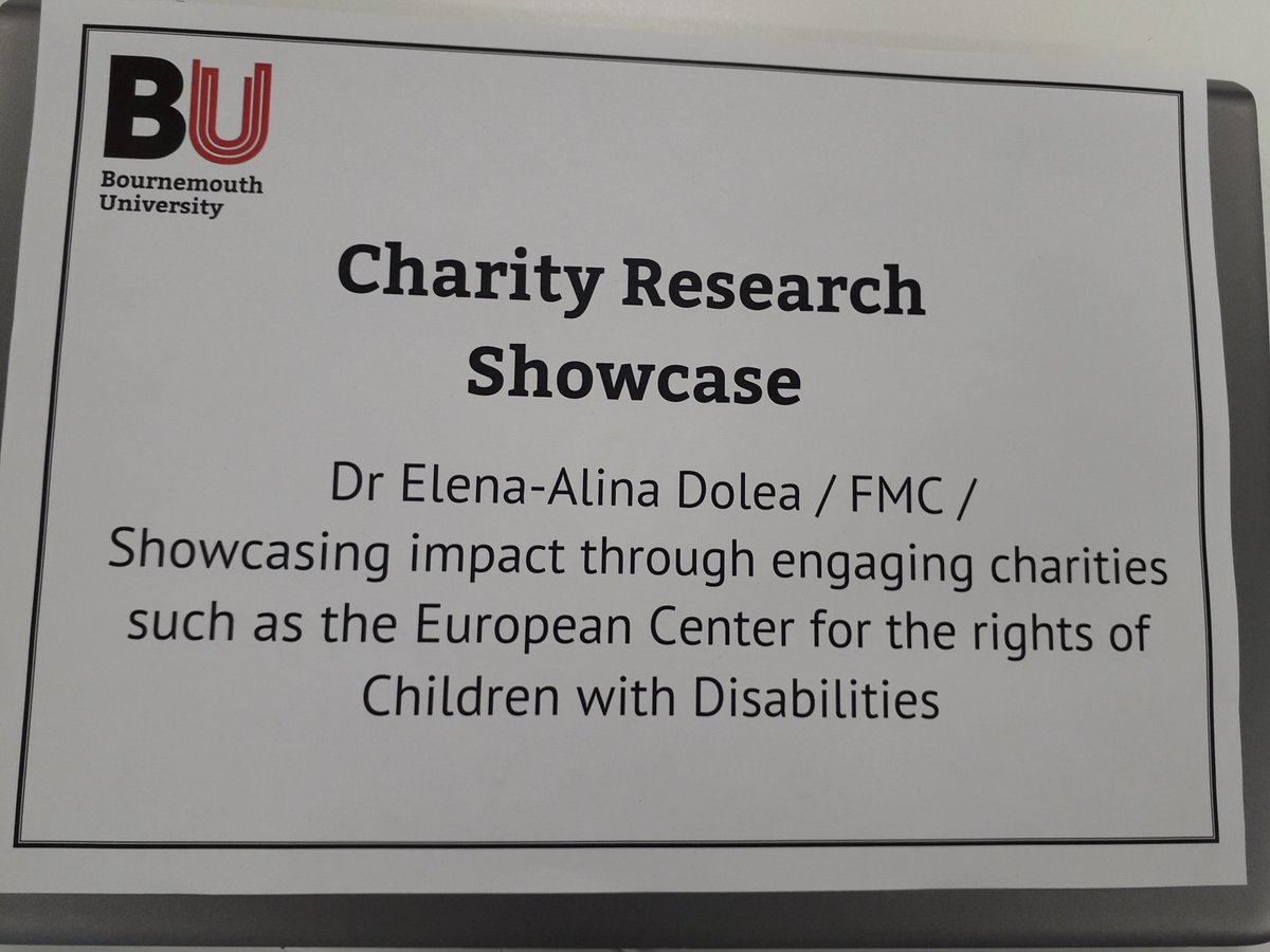 Great to be sharing my consultancy work at #charityimpactBU  <a href="/BU_Research/">Research @ Bournemouth University</a>