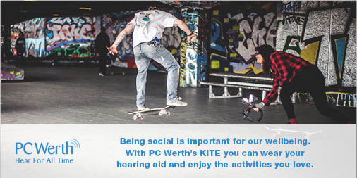 Being social is important for our wellbeing. With PC Werth’s KITE you can wear your hearing aid and enjoy the activities you love. bit.ly/PCWKITE
