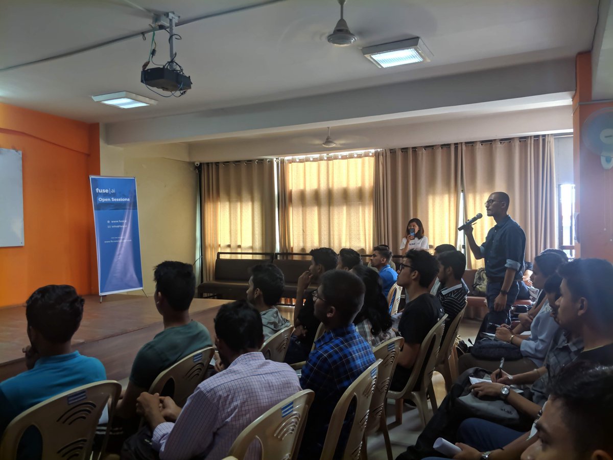 fuse_ai_'s tweet photo. In the https://t.co/s1CYPPj3r2 open session held on May 11, Dr. @BisheshKhanal7 dwelled on advanced concepts of #DeepLearning for #ComputerVision, addressing theoretical and practical concepts of CNN, and its applications as Object Segmentation, Detection, and Localization.

#AI https://t.co/oLZ7fSrv7a