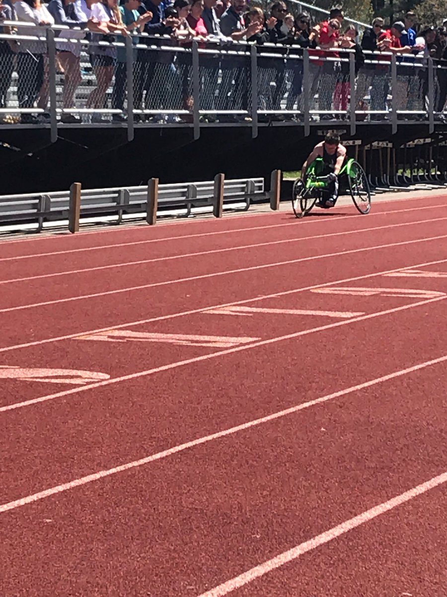 PrincipalHemlin's tweet photo. R.C. Mahar's Max Gilmore places first at the MSTCA State Coaches invitational in the mobility/adapted 100m on Saturday at Sharon High School. Congratulations Max... Everyone is very proud of your hard work and the way you represent Mahar Regional. #readyfortomorrow https://t.co/KlgquojkJI