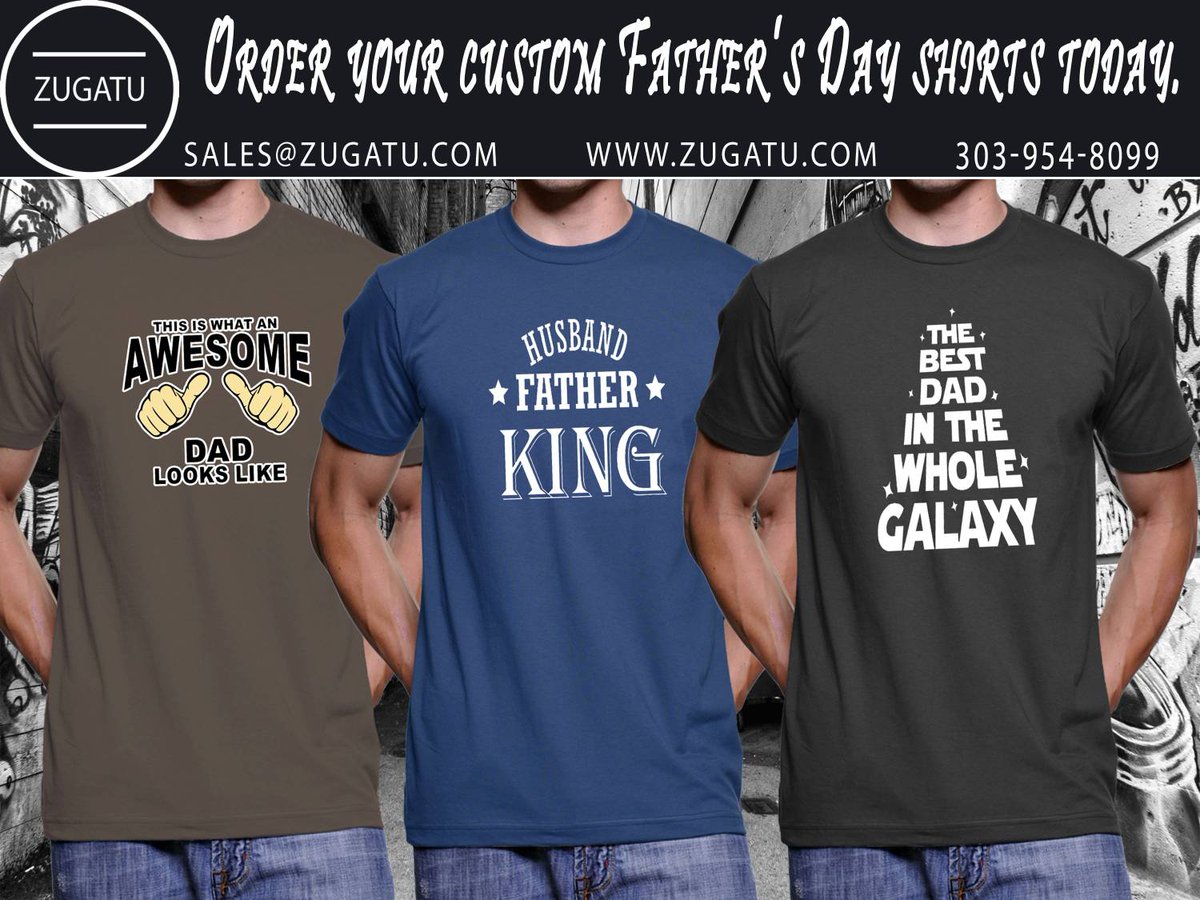 ZugatuDesigns's tweet photo. This Father's Day get your Dad or father figure a personalized tee. We have a couple to choose from in our etsy store or we are happy to create custom apparel just for him. Shop here >> https://t.co/xfbsuImU0h https://t.co/r0CKkv8vEF