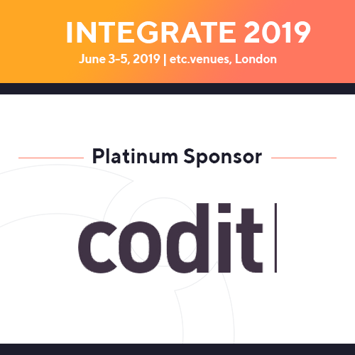 turbo360cloud's tweet photo. Codit is an innovative IT company which provides next-level consultancy, technology, and managed services to leading brands worldwide. We couldn’t be more thrilled than to have @CoditCompany as one of our Platinum Sponsors! Please visit their stands during #INTEGRATE 2019. https://t.co/70jZqroZQu