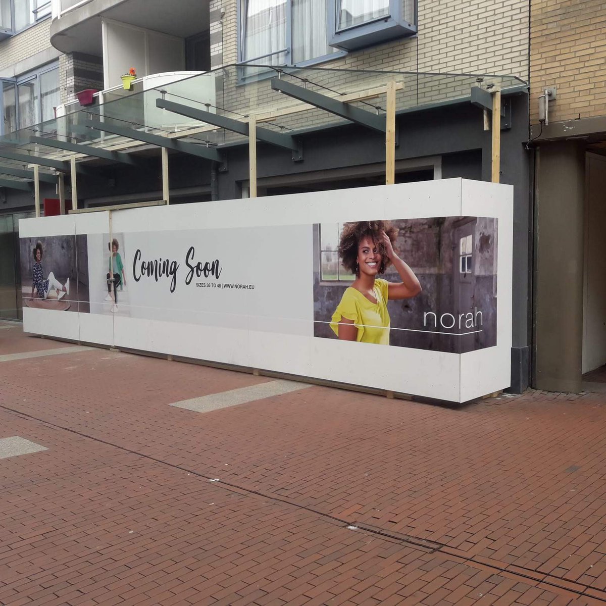 In aanloop naar de opening van een nieuwe Norahvestiging in Zoetermeer hebben we deze tijdelijke reclame aangebracht.