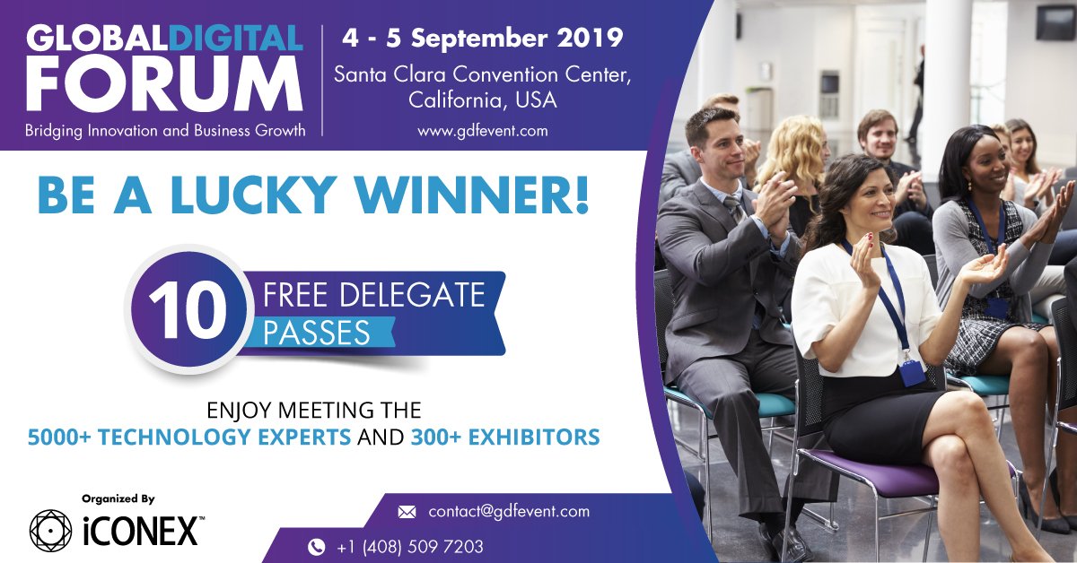 GDFEvent's tweet image. Chance to win #DELEGATEPASS! Register your pass today! Be a lucky winner! Click bit.ly/2PUYX43
For more,visit gdfevent.com
@CORHIO @TeleTracking @OpenHealthN @InterSystems @ClevelandClinic @AUGSignals @AversanLabs @BluWaveai #security #blockchain #agriculture