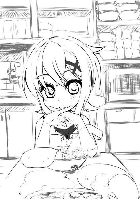ごはんを作ってくれる切ちゃん

#symphogear 