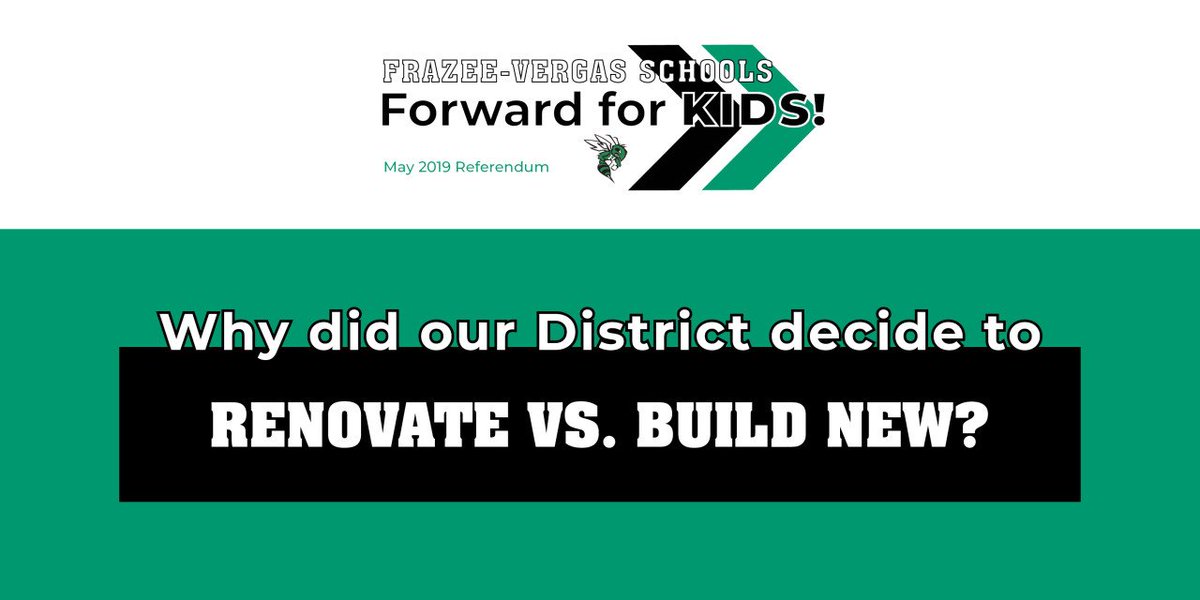 Why did the District decide to renovate over building new? There are a few reasons. Read about them here --&gt; frazeevergasforward.com/why-build-new #FrazeeVergasForward