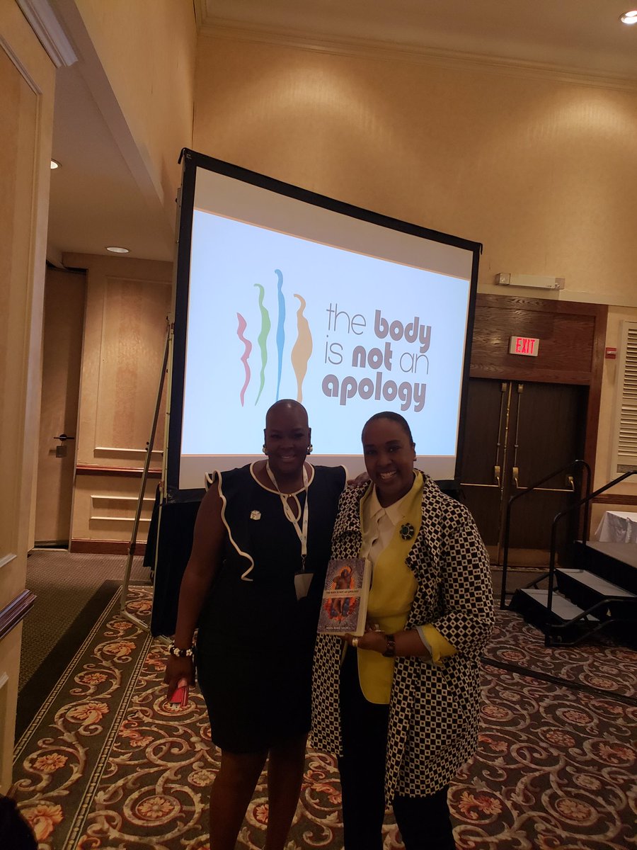 JILLSLASTWORD's tweet photo. I'm reflecting on the transformative work taking place at @theNEDIC! Such an honour to introduce trailblazing conference keynotes fashion equity & inclusivity @DrBenBarry & the body is not an apology @Sonyareneepoet! I also saw my buddy @lisa_naylor too! #nedic2019 #bodyimage https://t.co/Vk6yZs76aK