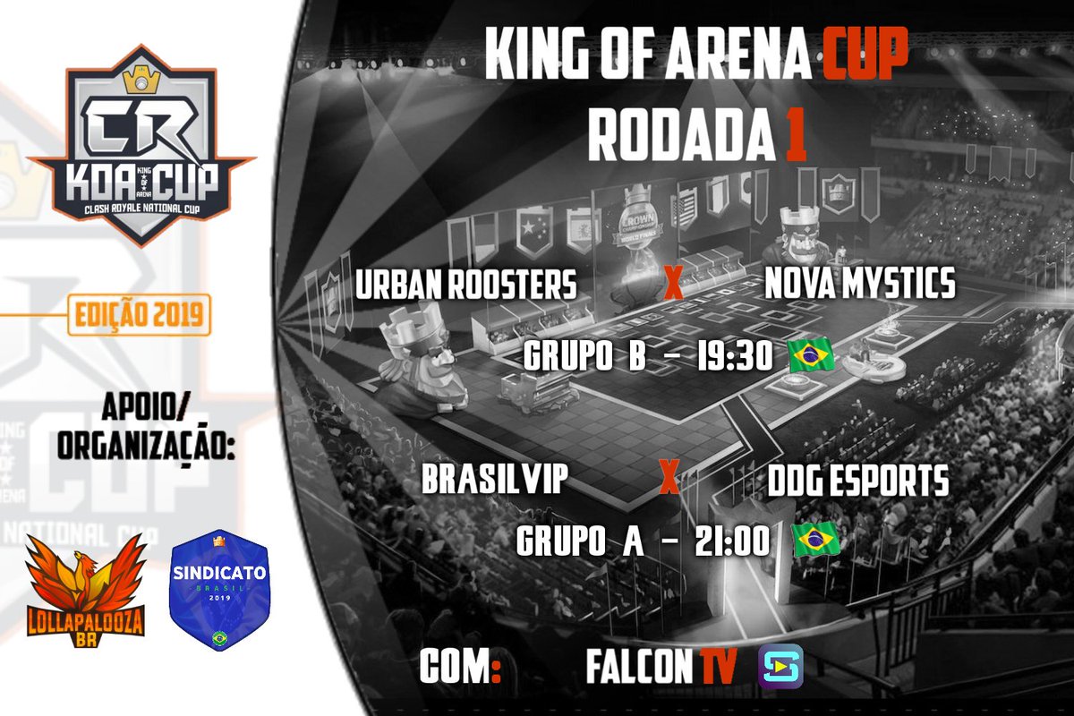 E finalmente começa o KoA Cup com dois grandes de estreia!!

@UrbanEsportsBR X @NovaMysticsTeam
 Pelo grupo B às 19:30 

<a href="/TBrasilvip/">Team BrasilVip</a> X <a href="/DDGeSports/">DDG E-Sports de 🏡</a>
Pelo grupo A às 21:00

Tudo isso e muito mais com o grande <a href="/FalconTV3/">FalconTV</a> !!

Espero vocês lá!!

#GoKoA