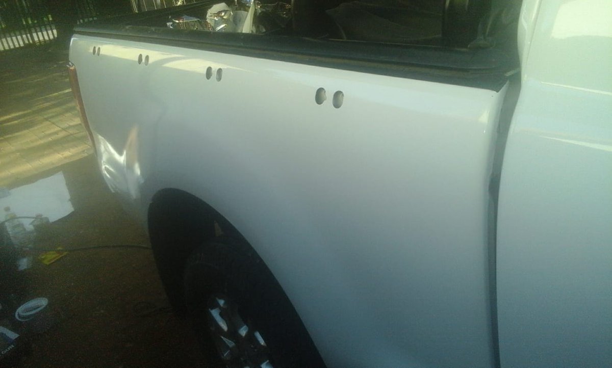 AutoMeras's tweet image. @SayEntrepreneur @AutoMeras Ford Ranger king cab (2018) after spray painting.

Repairs
1.Right centre loadbin side

Cost of repair i.e material + labour(including full body polishing)-R1200

Duration of repair upto completion -7 hours.