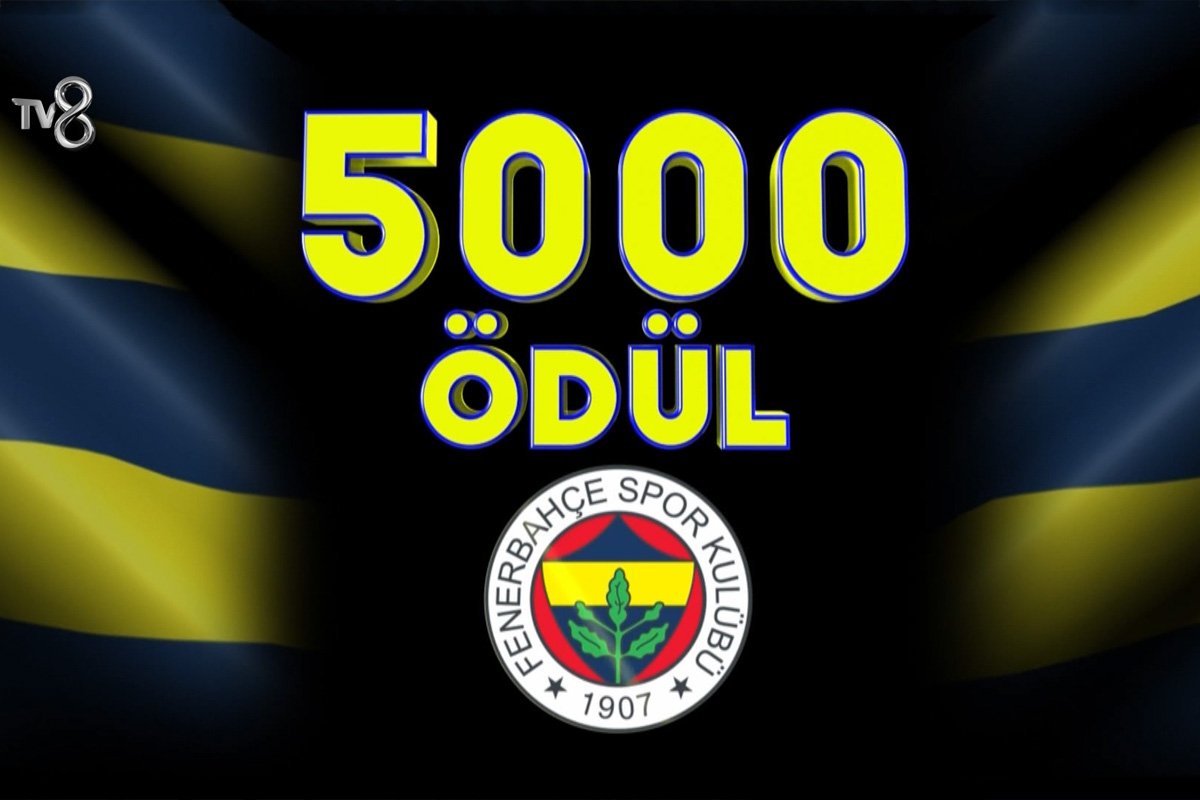 Bu muhteşem akşamda 5000 ödülden birisini kazanan siz olabilirsiniz! Fenerbahçe’ye desteğini esirgemeyen isimlerin katılımıyla “Fenerbahçe WinWin” 20.00’de canlı yayınla TV8’de.