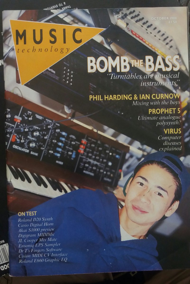 ageingbboys's tweet image. Music Technology magazine (Oct 1988).
Interesting prophecy in the editorial about the future of listening to recorded music.

#BombTheBass