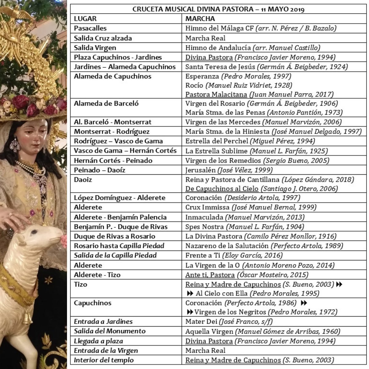 🎶 Sones del #mayoPastoreño19 💐👒 La #crucetaPastora que interpretó la banda de música de la <a href="/UMMEloyGarcia/">Maestro Eloy García</a> en la Procesión de Alabanza 🎵 #soyPastoreño
