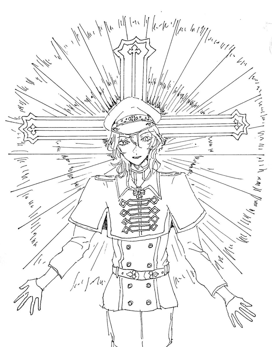 こここここの構図がめっちゃ好きなんだ;;;;と思ってたら過去絵何枚かこんな感じの描いてて本当に好きなんですわ 