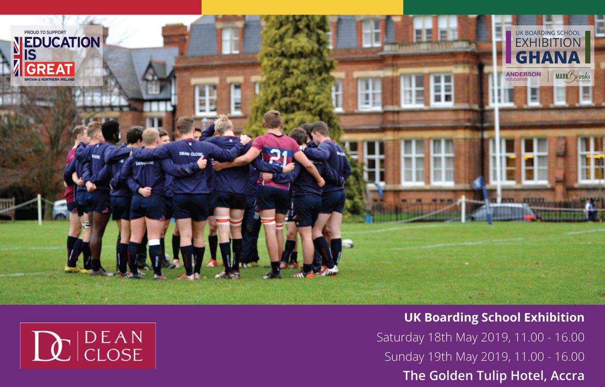 MarkMBEducation's tweet photo. Dean Close is a long-standing co-educational day and boarding school that believes that education is as much about building character and relationships as it is about gaining knowledge. 

#ghana #ukboardingschoolexhibition 

https://t.co/IRcQS5fNgp https://t.co/5x0kplHsNZ