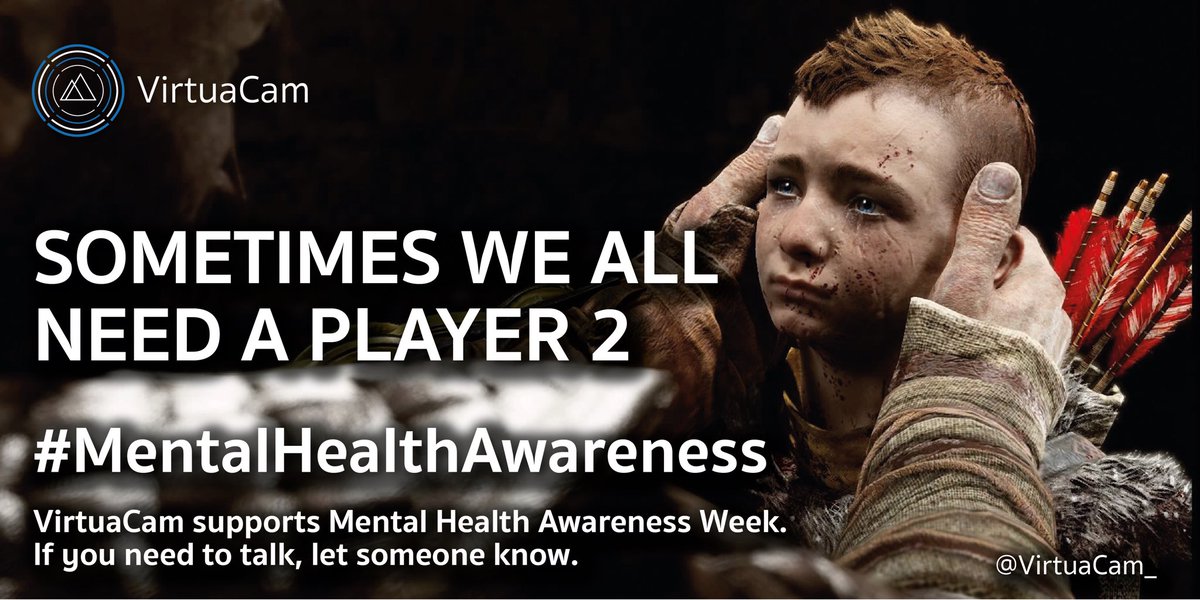 VirtuaCam_'s tweet image. VirtuaCam are proud to support #MentalHealthAwarenessWeek. Everyday many of us undergo various forms of stress and anxiety which can be harmful to our health if it goes unrecognised.

Let’s all help one another and not be afraid to reach out! 💪🏻❤️

#VGPUnite #GodofWar