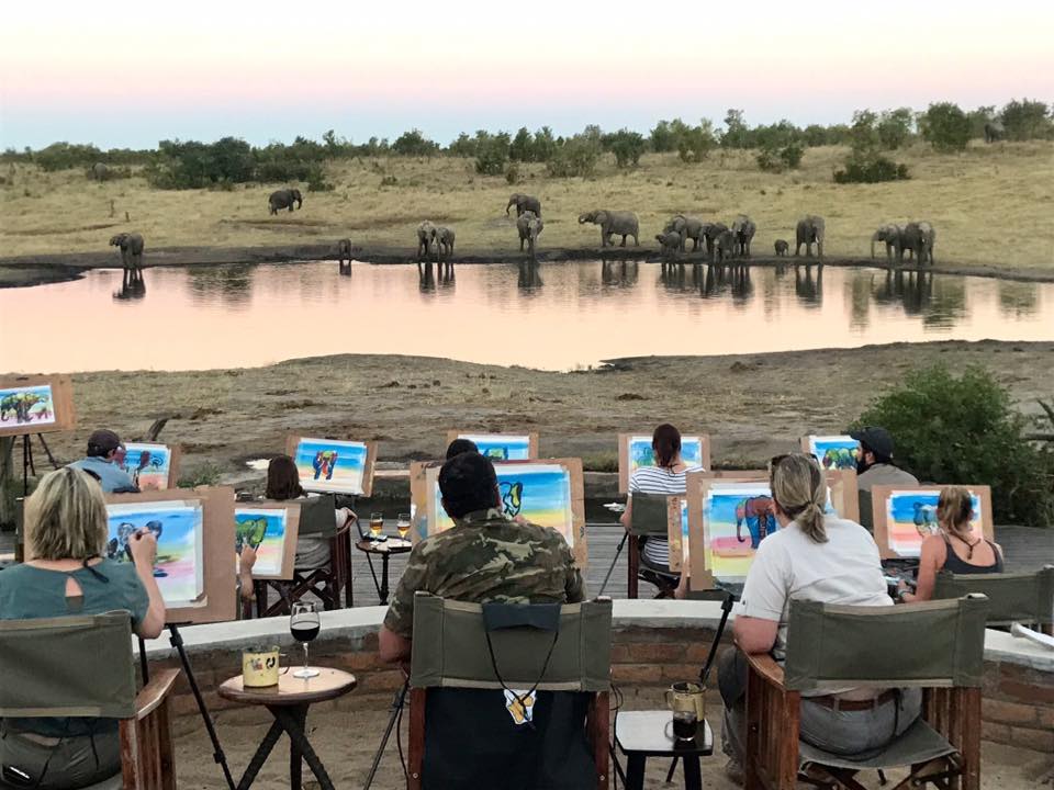 AfricanBushCamp's tweet photo. #LiveInCamp: Art #safari in progress at Somalisa. We think our model's doing a sterling job, don't you think? π
One of the many activities you can experience at Somalisa Camp. Discover more here: https://t.co/QoL2WmS7JF
#VisitZimbabwe #Elephants #Art https://t.co/6bH0eNxzKX