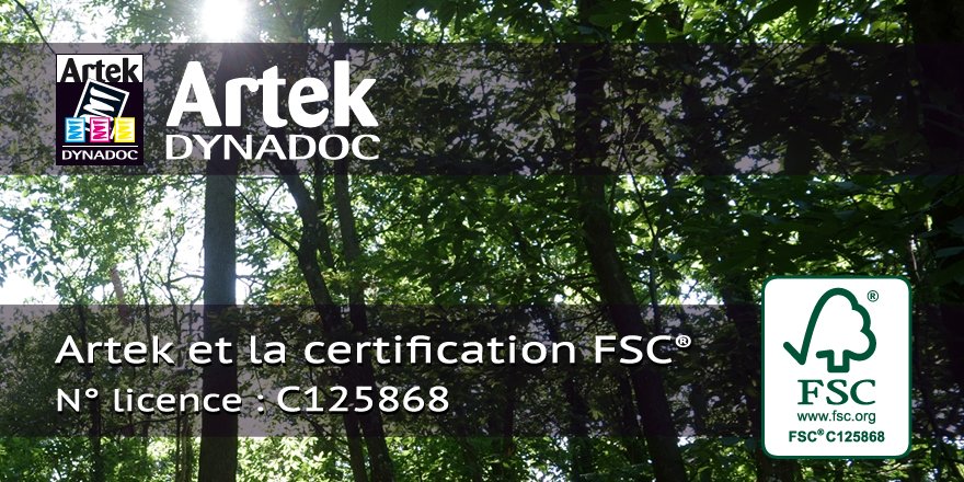 ArtekDynadoc's tweet photo. Artek est certifié FSC® ! 👍
Cela garantit que les papiers utilisés pour la fabrication de vos imprimés proviennent de forêts gérées de manière responsable et durablement ! 🌿
#écologie #recyclage #DéveloppementDurable @FSCFrance #FSC https://t.co/FRNF7jfBkK