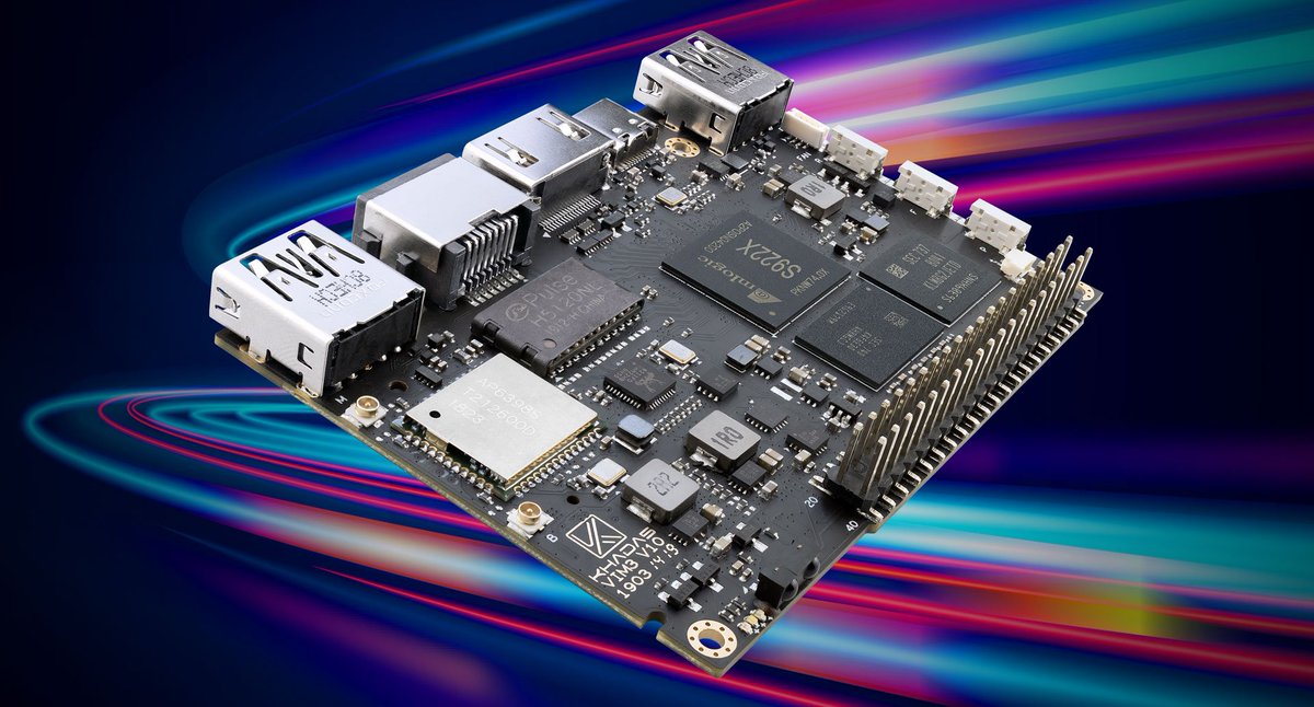 #VIM3 with Amlogic S922X is launching soon.

Core features include:

+ Faster CPU Performance
+ Neural Processing Unit for A.I.
+ Switchable PCIe and USB 3.0
+ USB-C Power Delivery
+ Dual Independent Displays

Learn More: bit.ly/k-vim3-twitter

#khadas #sbc #vim #amlogic #s922x