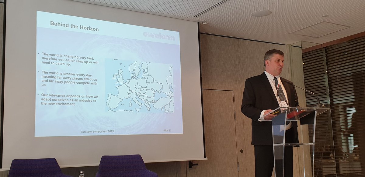 lruetimann's tweet photo. @Euralarm Symposium 2019 in Madrid opened by Paul van der Zanden. https://t.co/HidyraVqv8