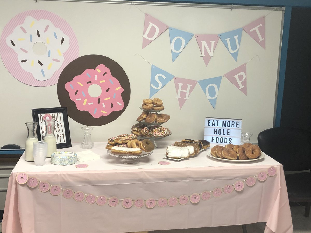 DONUT worry!  Be happy!  Celebrating @RandallBears the last ten days of school.  🍩