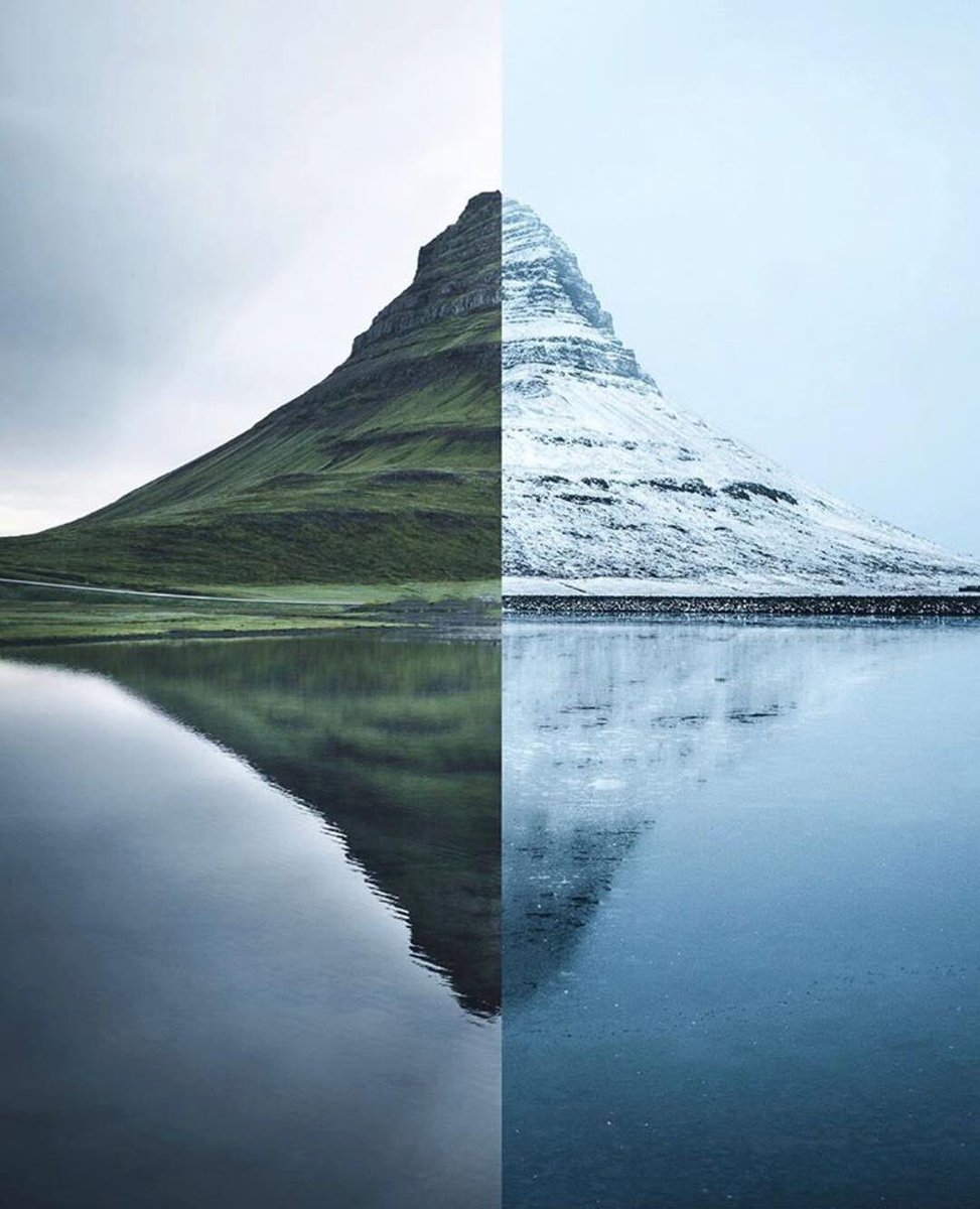 ⛰⛰Mount Kirkjufell! More stunning in winter❄️ or in summer☀️? 😍

📸: @frederikopdeweegh

#loveiceland 🇮🇸🇮🇸🇮🇸 
#1sttheworld