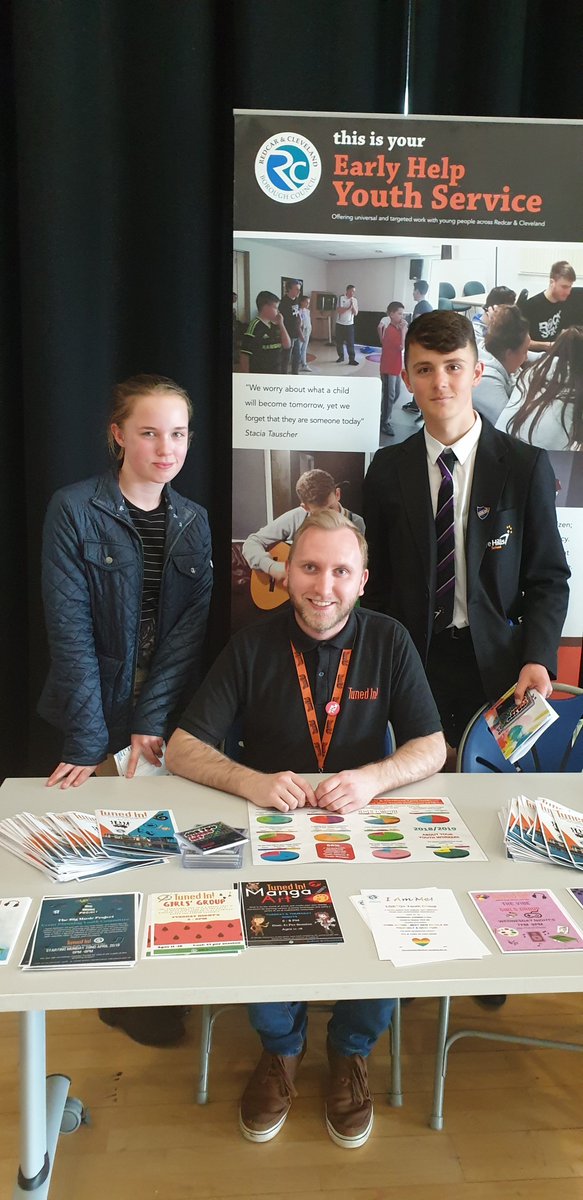 rcbcMYP's tweet photo. Gabrielle Shaw  @rcbcMYP and Jack Whinstanley with James Lilly  at Redcar &amp; Cleveland looked after children recruitmemt day https://t.co/kQcnPMcFPI