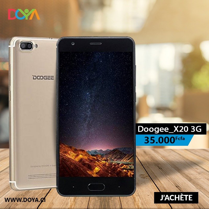 Doya_ci's tweet photo. Doogee_X20 3G Smartphone - Double Caméras - 5MP+5MP - 1Go RAM - 16 Go ROM - Dual SIM. Commandez ici 👉https://t.co/vUSdhTOTFK 🛒 https://t.co/RQIAcBdE7O