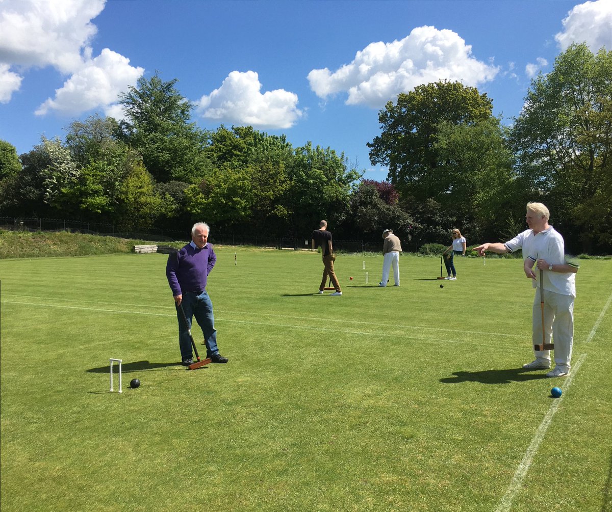 CroquetWells's tweet photo. National Croquet Day a great success with 34 visitors, at least 5 new members and £41 raised for Parkinson’s UK. Thanks to all the volunteers and Nigel Barton for organising. ⁦@CroquetEngland⁩ #nationalcroquetday ⁦@tw_events⁩ https://t.co/fUJERlC11d