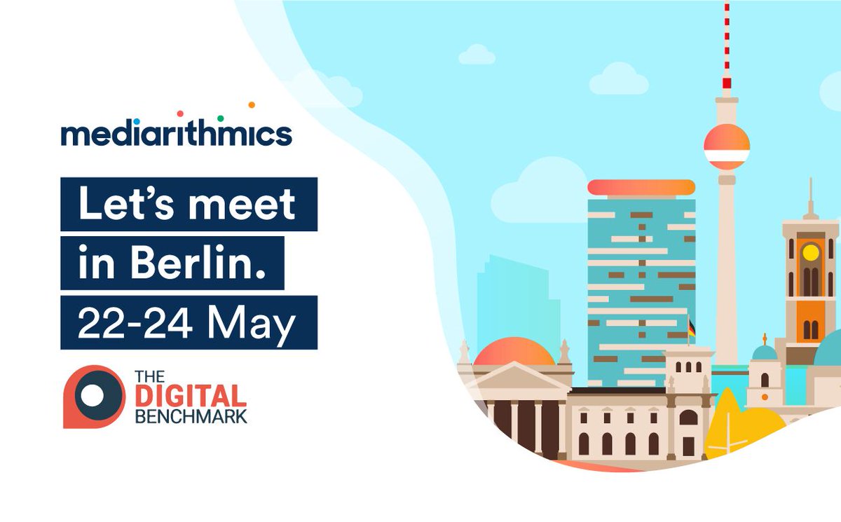 mediarithmics's tweet photo. Our team will be at #TheDigitalBenchmark #Berlin, an event organized by @ebg ! Do not hesitate to schedule a meeting with our experts to learn more about #Data #Marketing, #Advertising & Monetisation. cc @gregfremiot @Aurelie_mics @LaurentcEtienne @Phil_Khattou @ZatenkoS https://t.co/VIhqaHEOnk