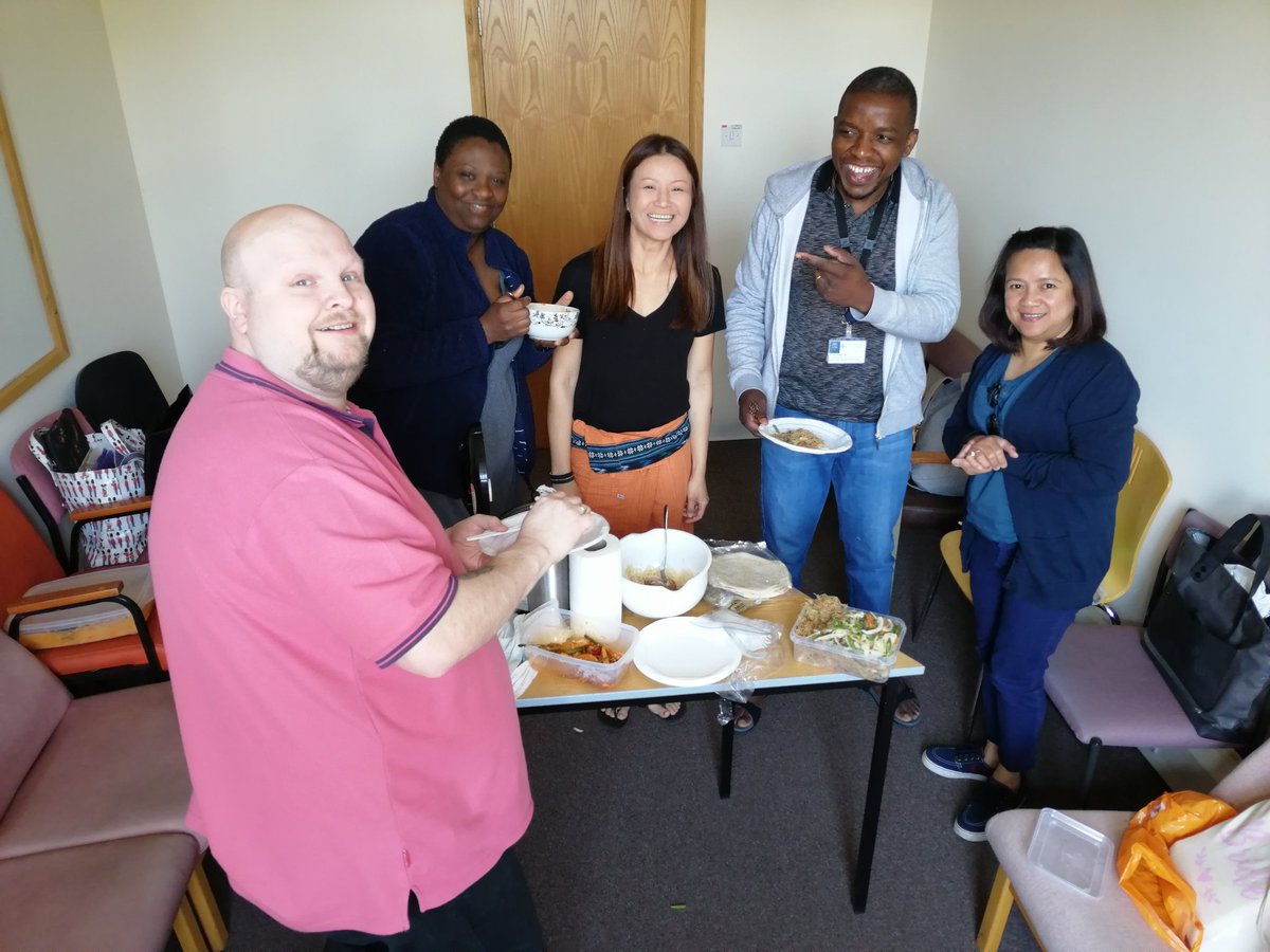 HAPPY INTERNATIONAL NURSES DAY (for yesterday)! We celebrated by making a meal from each of our countries and sharing it... Zimbabwe, Germany, Wales, Thailand, Philippines <3 #InternationalNursesDay #FoodForThought #nursesoftomorrow #bangoruniversity #schoolofhealthcaresciences,