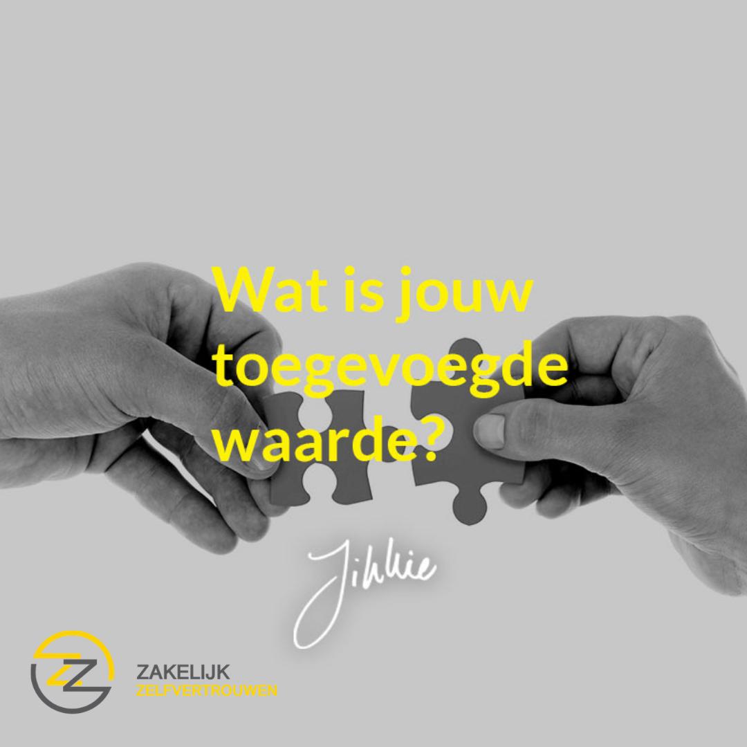 Elke ondernemer heeft het, maar hardop benoemen blijft lastig. Wat is jouw toegevoegde waarde?