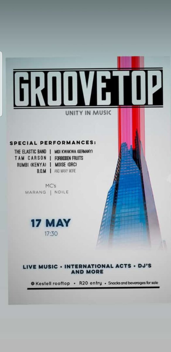 NYBCom6's tweet image. #17May
#GrooveTop
#unityInMusic