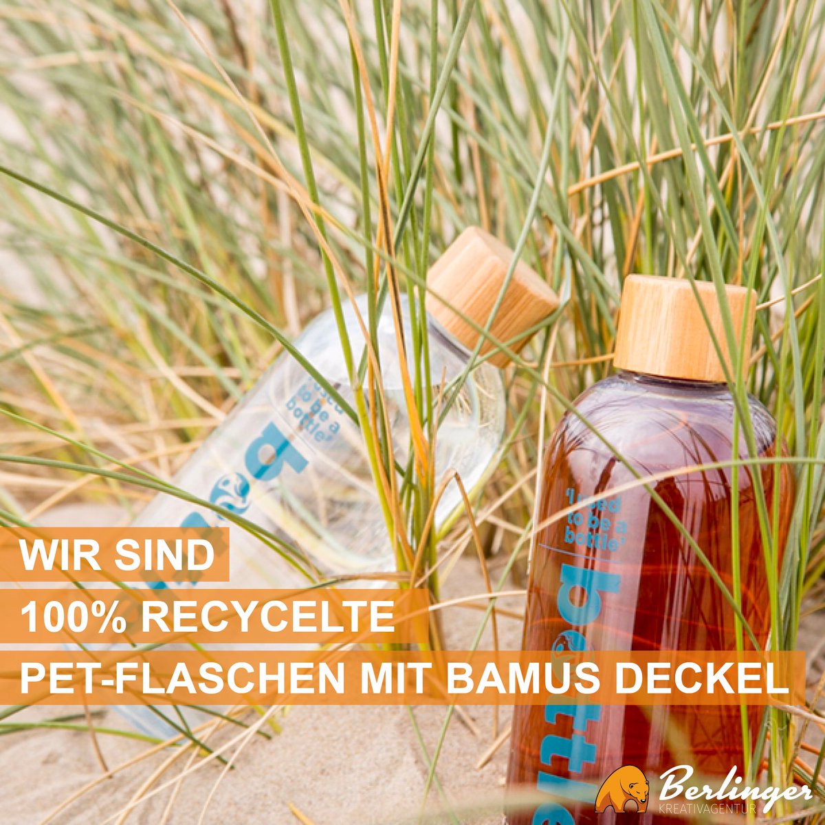 Trinkflasche aus recycelten Plastikabfällen aus unseren Ozeanen. Safe our environment. #recycelt #safeourenvironment #berlinger #hamburg #promotion #marketing #werbemittel #events